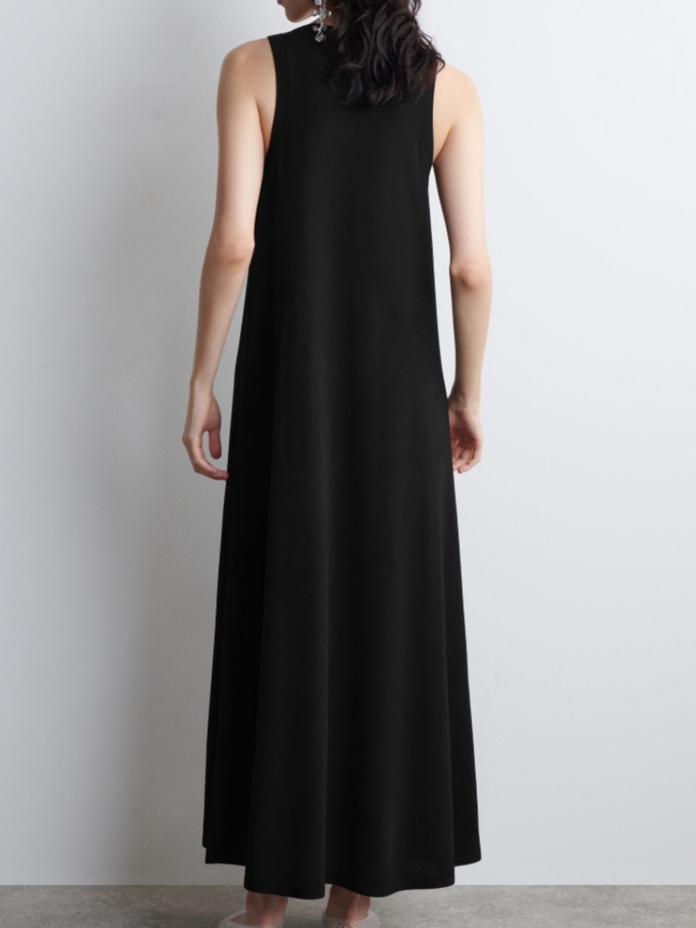COS Black Sleeveless Long Maxi Dress